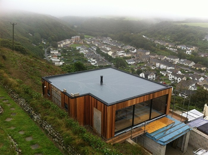 Single ply roofing – Portreath