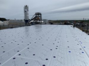 Flat roof being built at Cornwall Airport Newquay