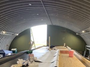 Waterproofing a roof indoors